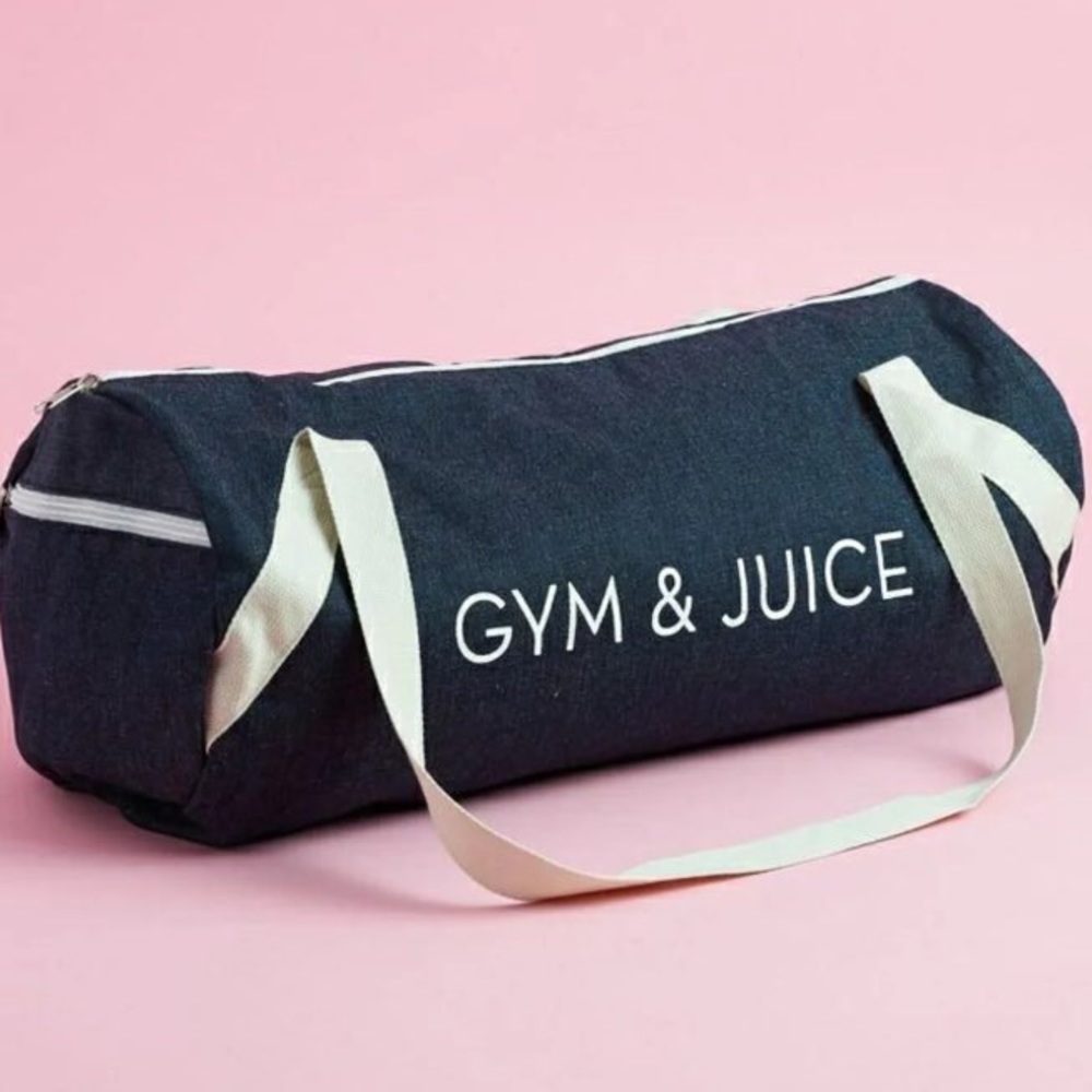 Denim Gym & Juice Duffle Bag